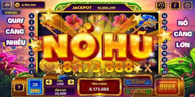 Nổ hũ Typhu88 - Càng quay nhiều, thưởng càng lớn!