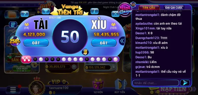 Tài xỉu Rikvip